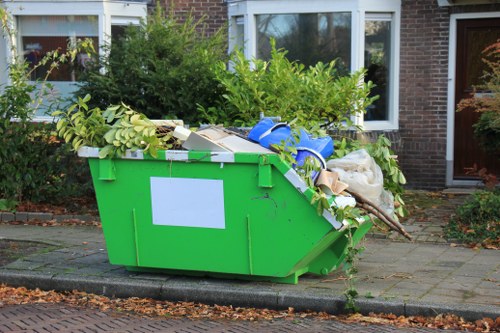 Waste management team sorting rubbish in Central London